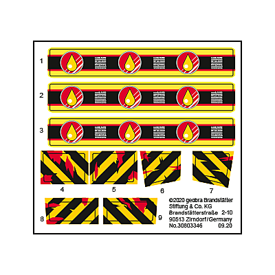 30803346_sparepart/Etikett 70551 "Stuntshow Crashcar"